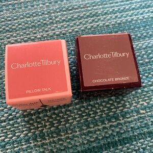Charlotte tilsbury eyes to mesmerize in pillow talk and chocolate bronze colors